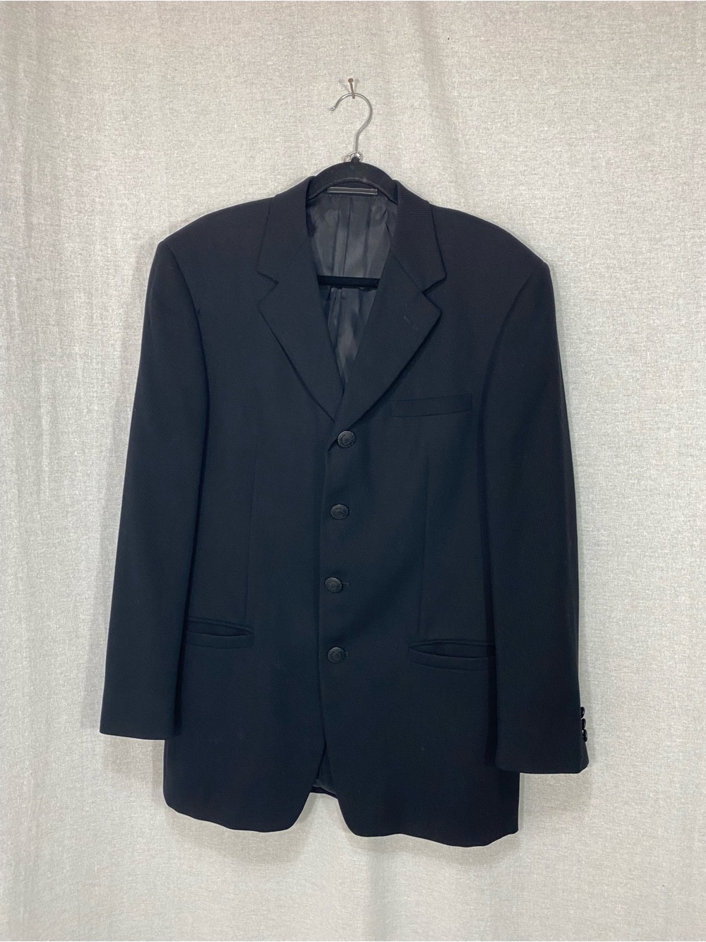 Versace Black Men's Sport Coat - Classic Single-Breasted